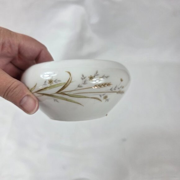 Fine China of Japan Golden Harvest Sugar Bowl and Lid Gold Wheat Sprays - Picture 6 of 15